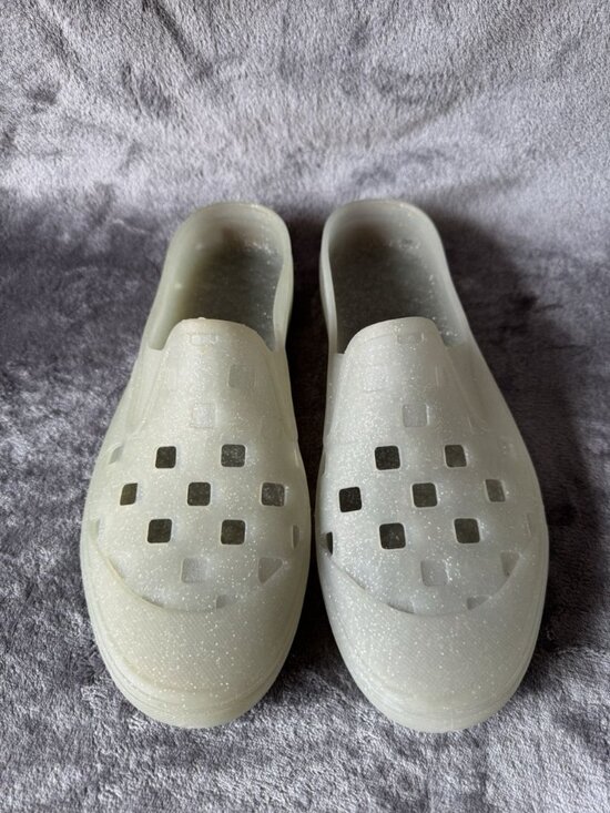 VANS UA Slip-On Mule TRK Mens Size 12 Glitter Grey Rubber Casual Low Water Shoes main image 7